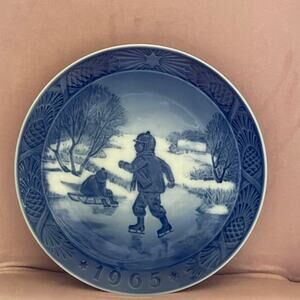 1965 Royal Copenhagen Christmas Plate Vintage